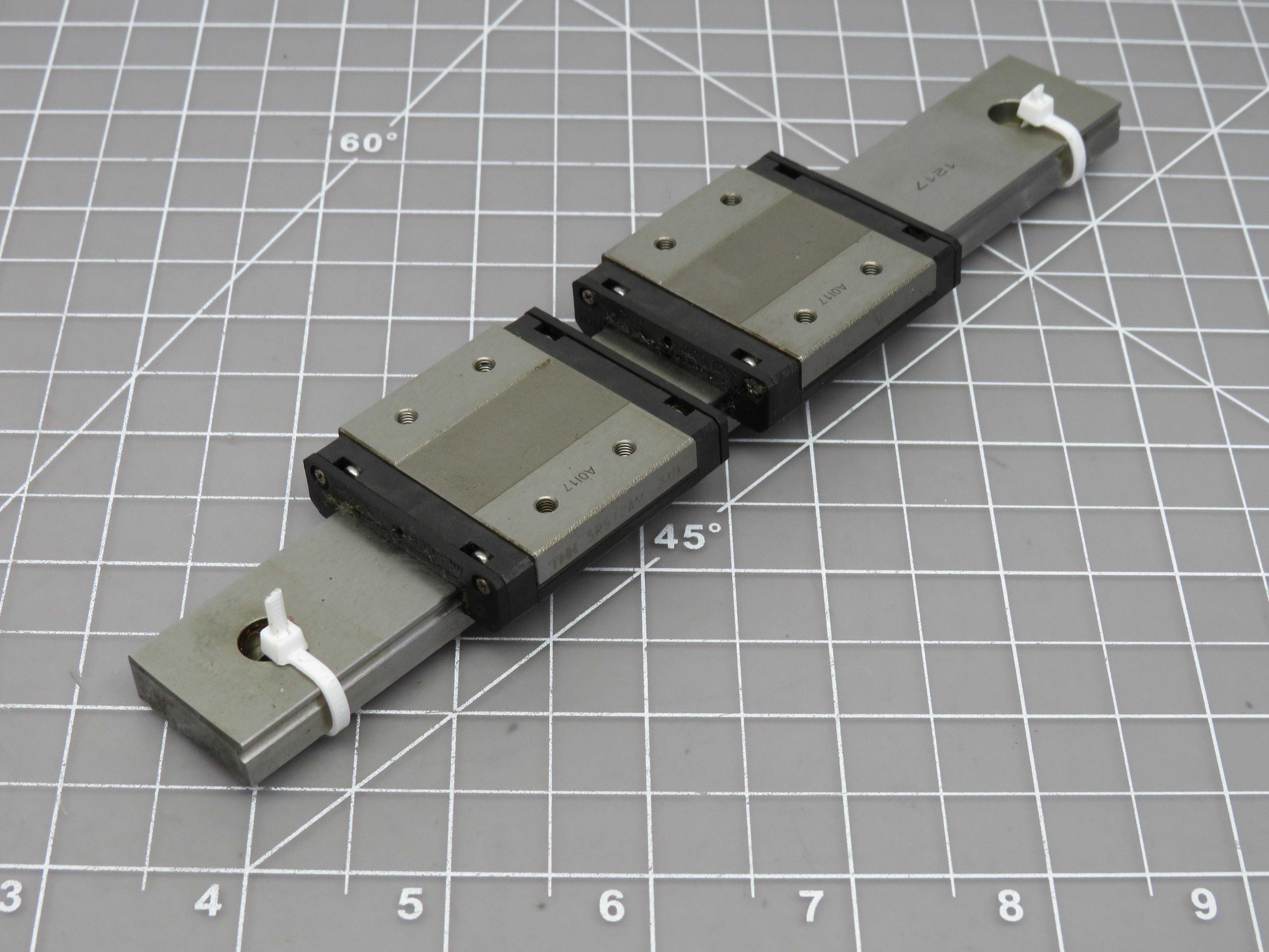 Lot of 2 THK SRS12WM OF429 Linear Motion Ball Bearing Carriage on Rail